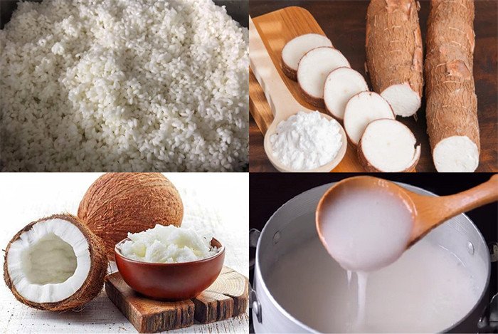 Nguyên liệu tươi ngon cho món xôi sắn