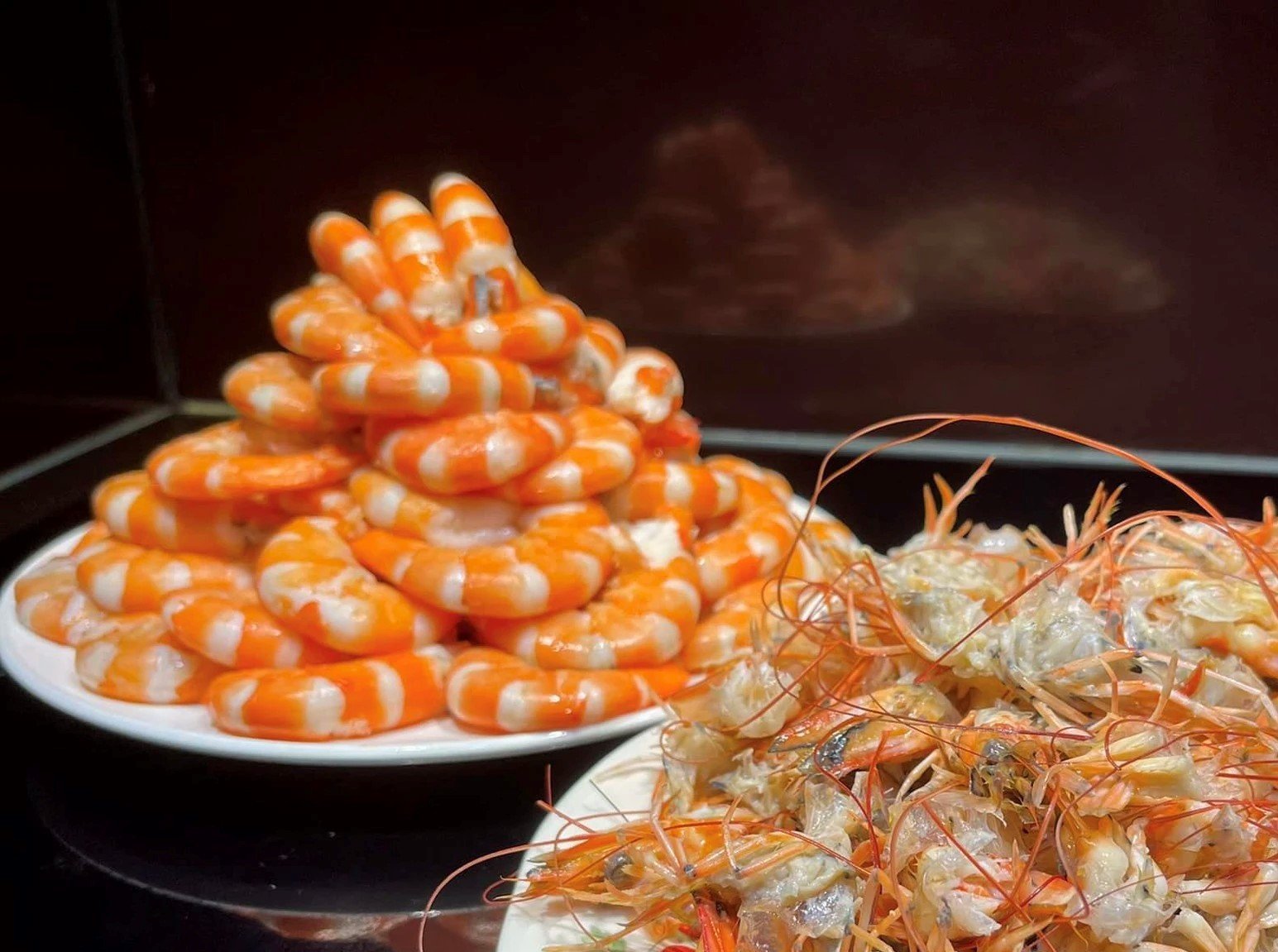 Nguyên liệu tươi ngon chuẩn bị cho món bánh canh tôm