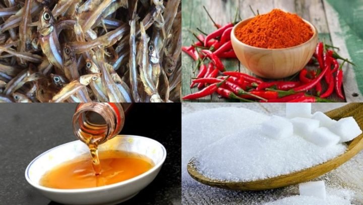 Nguyên liệu tươi ngon để chế biến cá cơm khô chiên nước mắm, bí quyết làm cá khô ngon.