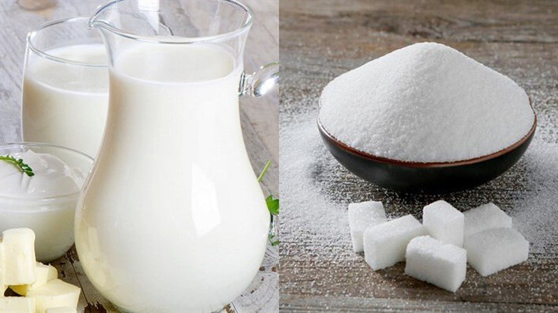 Nguyên liệu tươi ngon để làm bánh sữa Ba Vì tại nhà