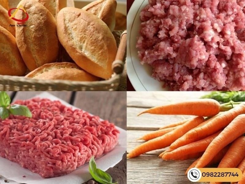 Nguyên liệu tươi ngon làm bánh mì hấp tại nhà