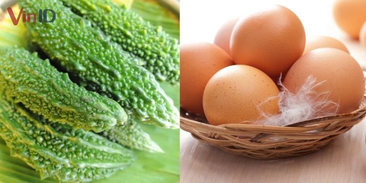 Nguyên liệu tươi ngon làm món khổ qua xào trứng