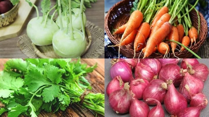Nguyên liệu xào su hào cà rốt