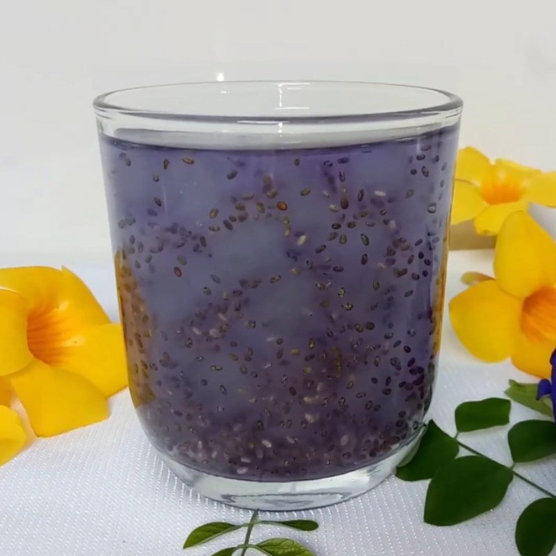 Nha đam hạt chia hoa đậu biếc màu sắc bắt mắt