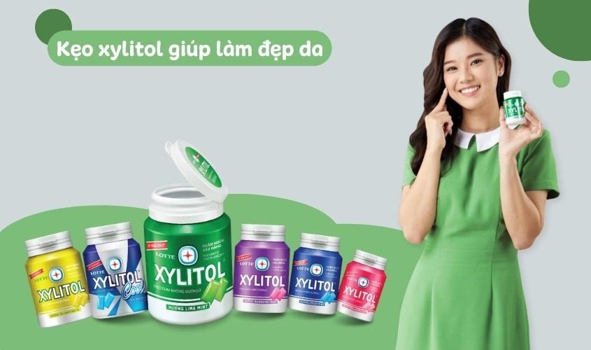 Nhai kẹo Xylitol có thể giúp trẻ hóa làn da