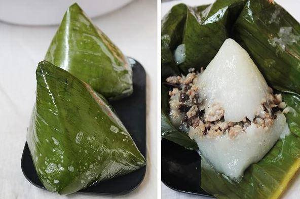 Những chiếc bánh giò nóng hổi, vỏ trong nhân đậm đà đã hoàn thành