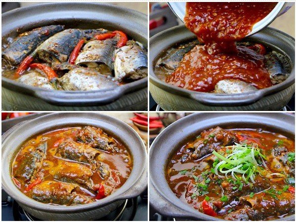 Nồi cá nục kho cà chua thơm ngon