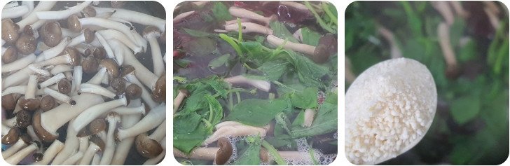Nồi canh rau dền chay đang được nấu trên bếp