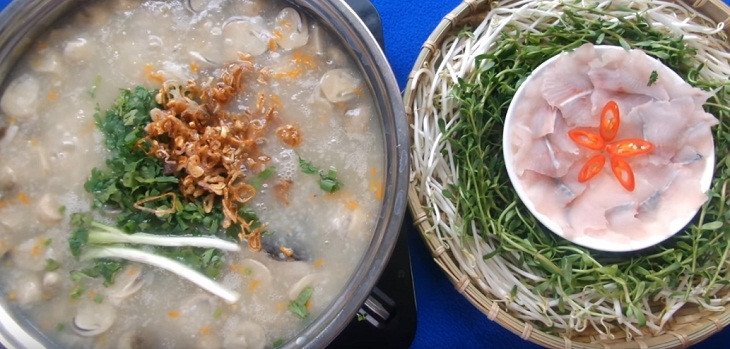 Nồi cháo cá lóc rau đắng nghi ngút khói thơm ngon chuẩn vị miền Tây