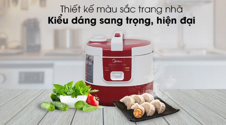 Nồi cơm điện đặt trên mặt phẳng vững chắc