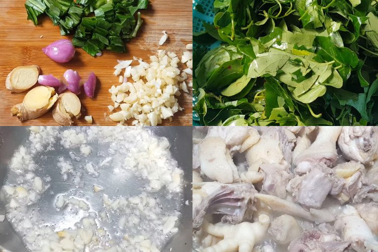 Nồi nước lẩu gà lá giang đang sôi sục, thơm lừng