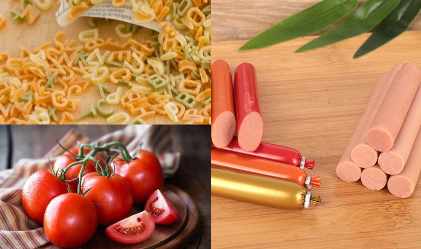 Nui xúc xích cho bé ăn dặm dễ thương