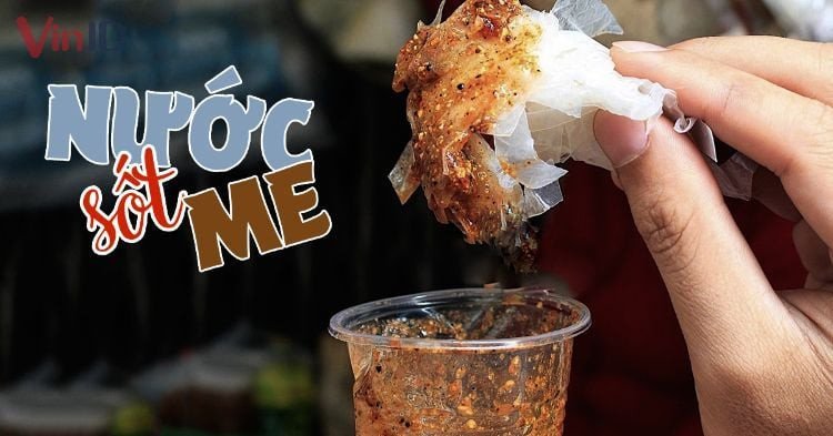 Cách Làm Nước Chấm Bánh Tráng: Bí Quyết Đậm Đà Chuẩn Vị Nước chấm bánh tráng sốt me chua ngọt đặc sánh, màu nâu vàng hấp dẫn