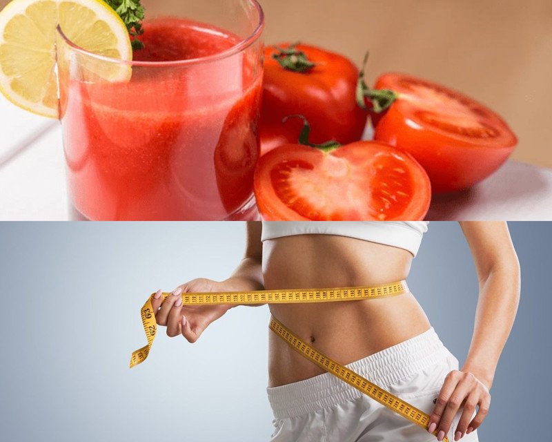nước ép cà chua hỗ trợ vóc dáng thon gọn