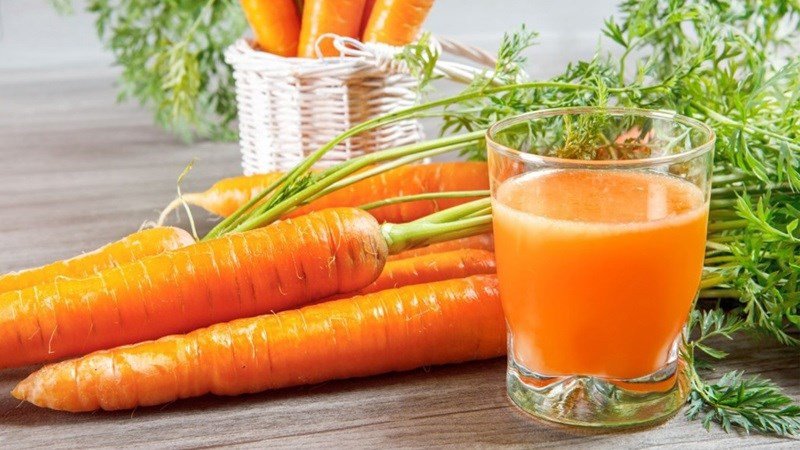 Nước ép cà rốt hỗ trợ quá trình giảm cân
