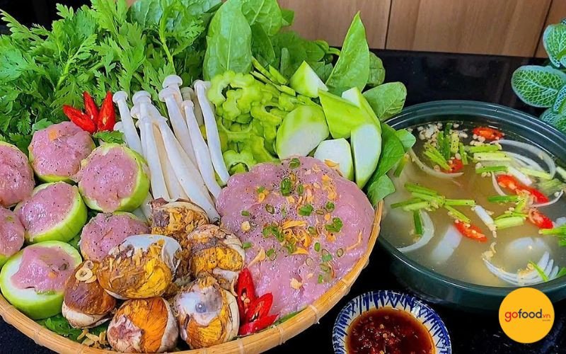 nước lẩu cá thác lác hột vịt lộn