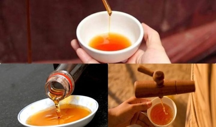 Nước mắm được làm bằng cách ướp muối lâu ngày của cá, tôm, mực,…