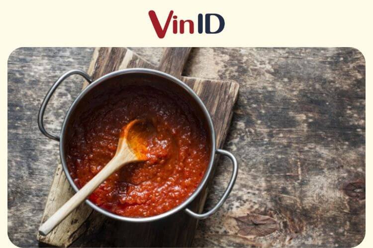 Nước sốt cà chua sánh mịn thơm ngon