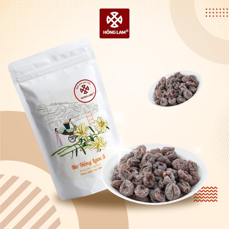 Ô mai mơ truyền thống với hương vị chua ngọt, nguyên liệu tự nhiên