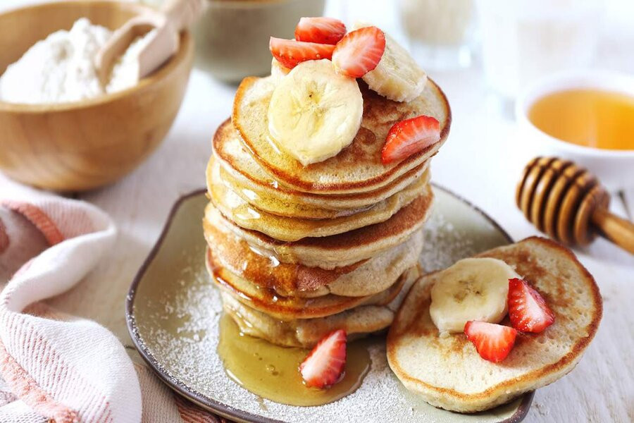 Pancake mật ong chuối yến mạch và giá trị dinh dưỡng