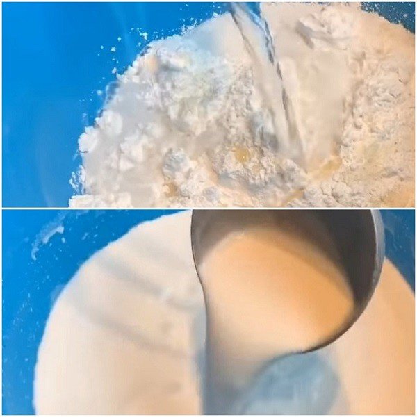 Pha bột bánh bèo Hải Phòng để có vỏ bánh đặc trưng