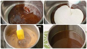 Pha chế đường thốt nốt cho bánh bò Cao Bằng