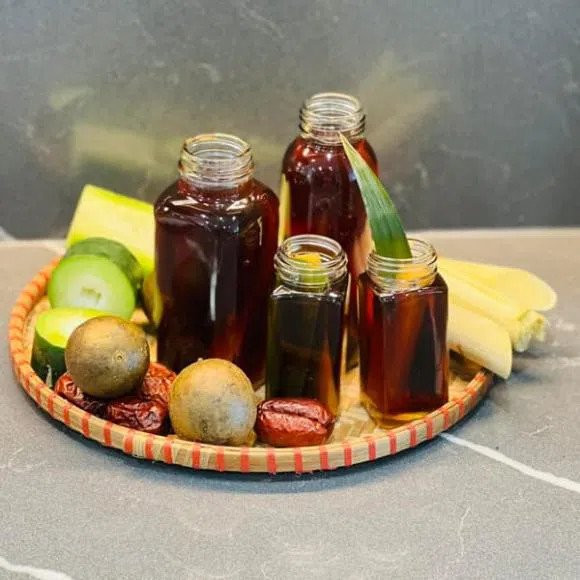 Pha chế nước bí đao với la hán quả