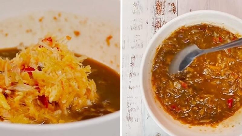 Pha chế nước chấm mắm nêm hoặc nước mắm chua ngọt cho bánh tráng cuốn