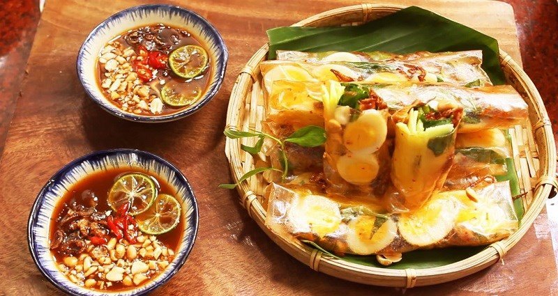 Phân tích calo trong bánh tráng cuộn với nhiều loại nhân