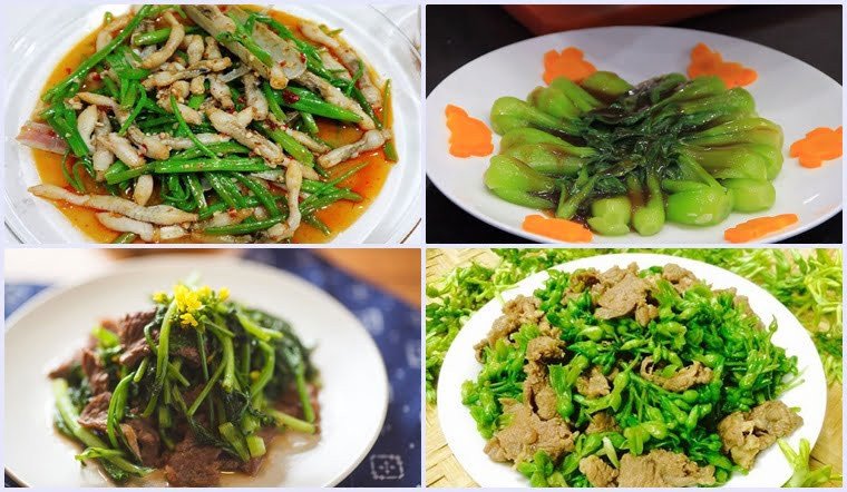 Phân tích calo trong các món rau củ xào khác nhau
