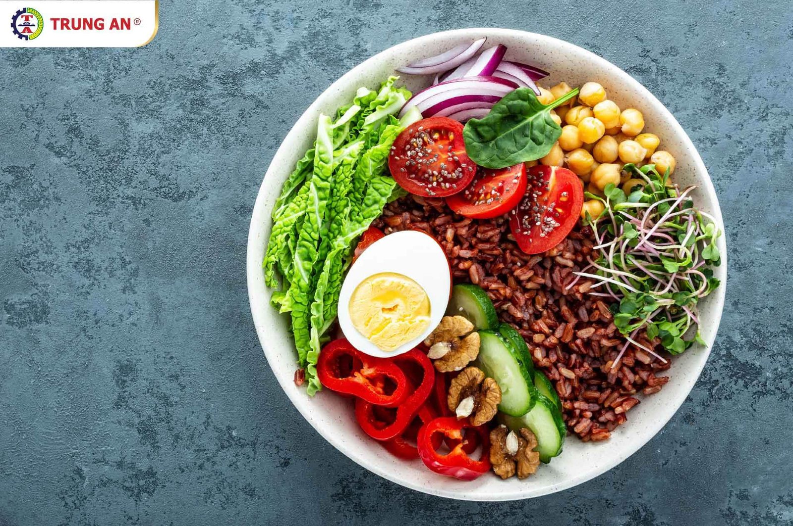 Phân tích hàm lượng calo của cơm gạo lứt đỏ