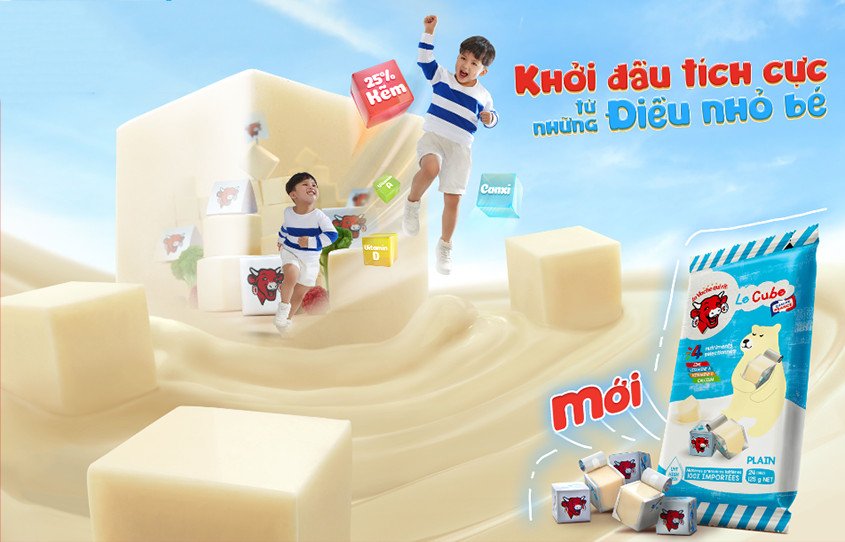 Phô mai Con Bò Cười Le Cube vị sữa hỗ trợ răng miệng
