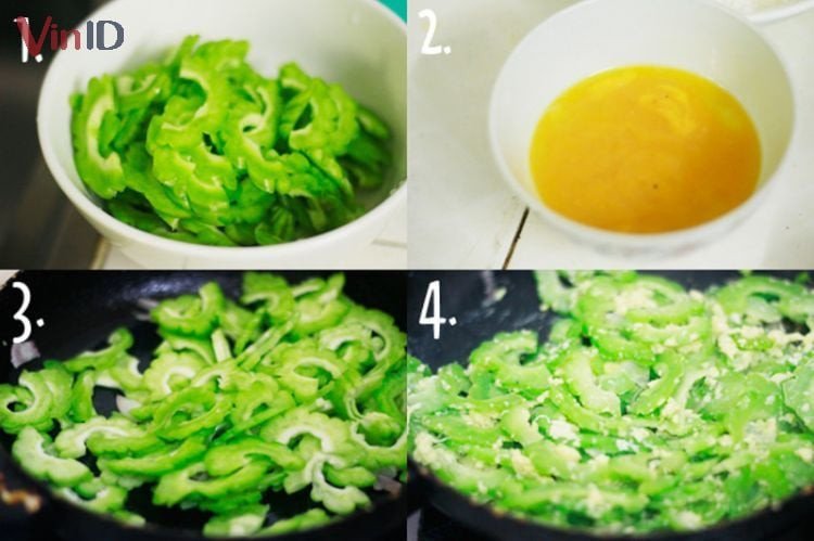Quy trình chế biến món khổ qua xào trứng tại nhà