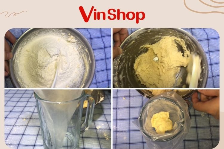 Quy trình đánh trộn bơ và đường để làm bánh quy bơ giòn xốp