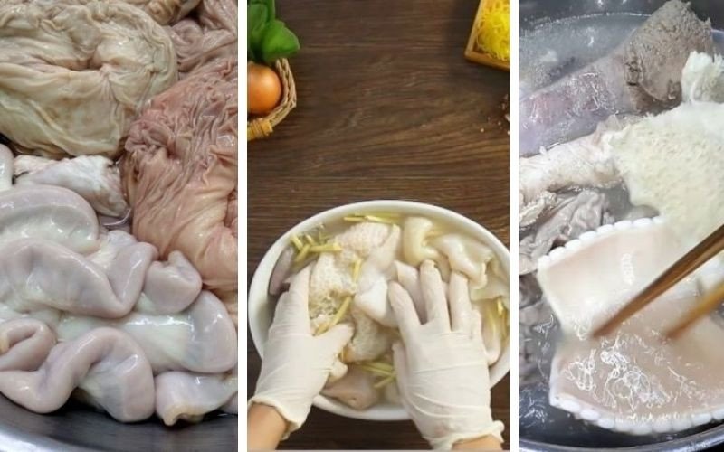 Quy trình sơ chế lòng bò sạch sẽ, loại bỏ mùi hôi