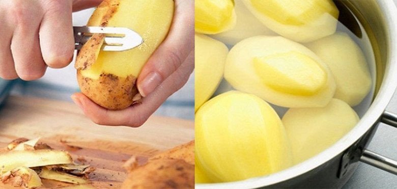 Rau củ chuẩn bị cho món cà ri gà