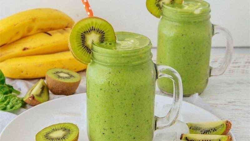 sinh tố bơ kiwi giàu chất xơ giúp no lâu