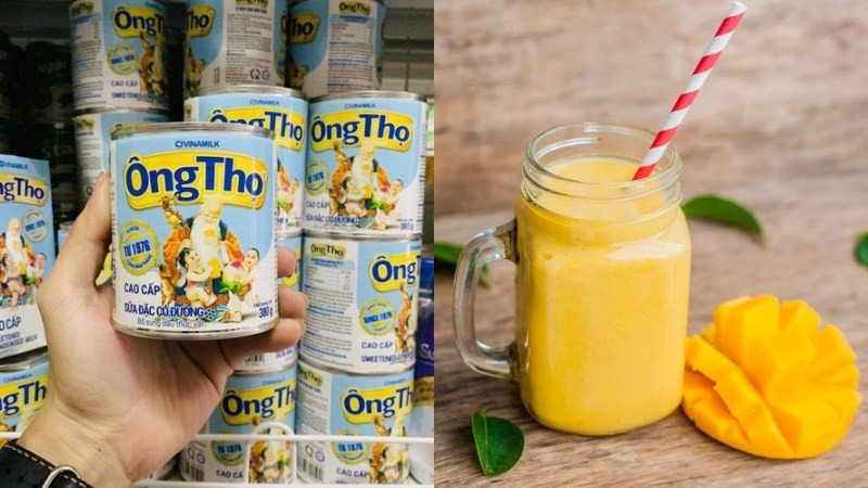 Sinh tố trái cây thơm ngon với sữa Ông Thọ