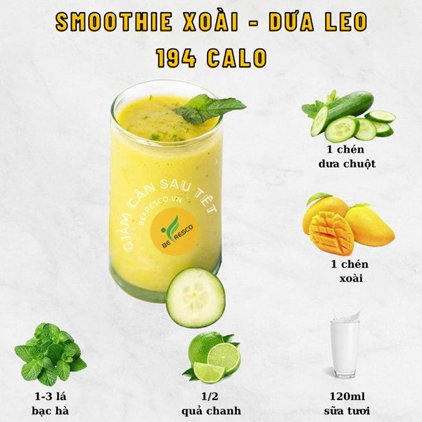 Smoothie dâu tây chuối ít calo