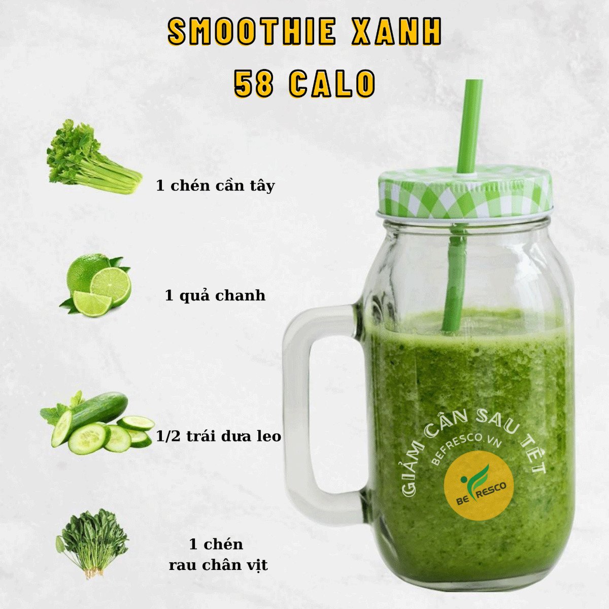 Smoothie dứa dừa ngon miệng
