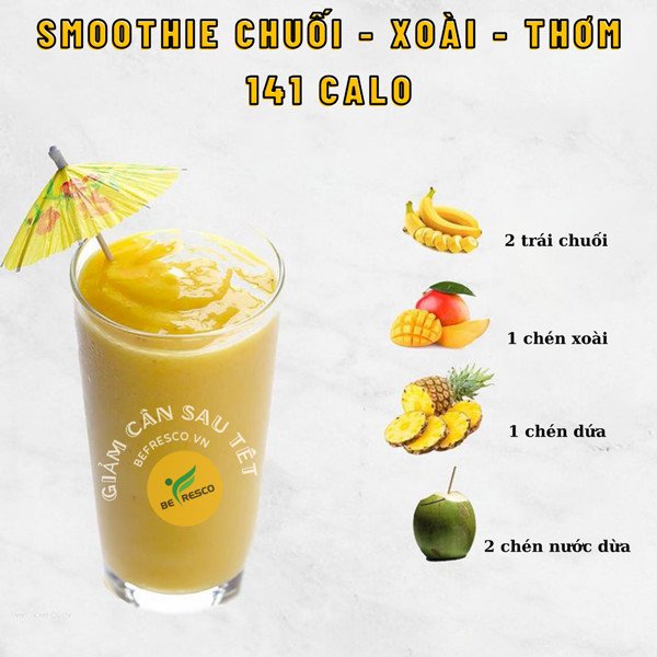Smoothie kiwi rau bina dinh dưỡng cao