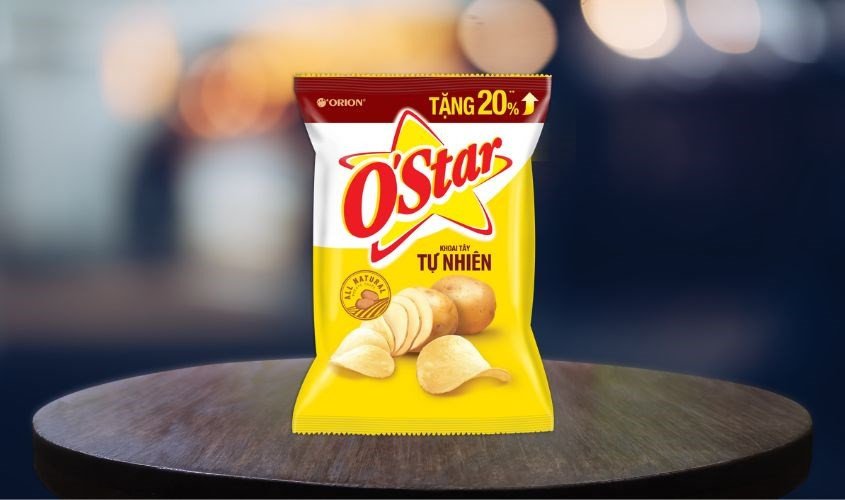 Snack khoai tây O'star giòn ngon