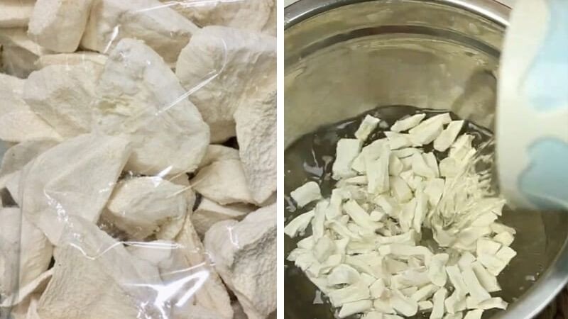Sơ chế cùi bưởi khô