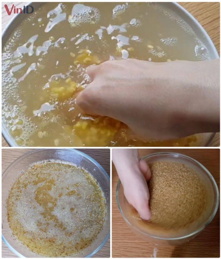 Sơ chế đậu xanh và hạt kê đúng cách để món bánh ngon hơn