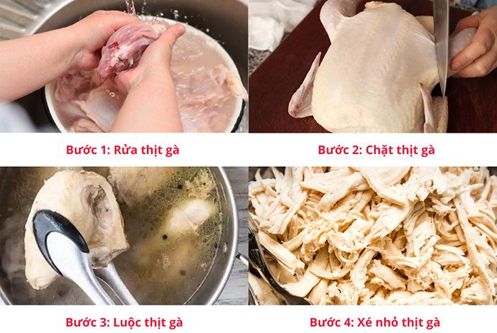Sơ chế gà sống để nấu cháo gà thơm ngon