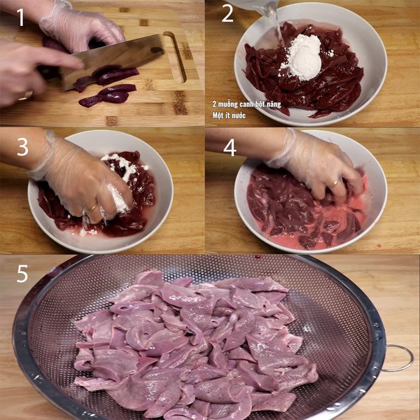 Sơ chế gan heo kỹ lưỡng để loại bỏ mùi tanh cho pate