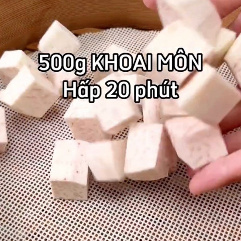 Sơ chế khoai môn để làm bánh khoai môn chiên nhân phô mai