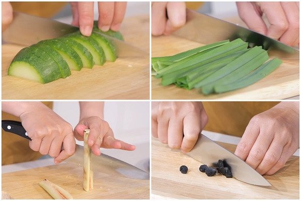 Sơ chế nguyên liệu để nấu trà bí đao kinh doanh