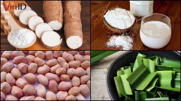 Sơ chế nguyên liệu làm chè khoai mì lá dứa tại nhà