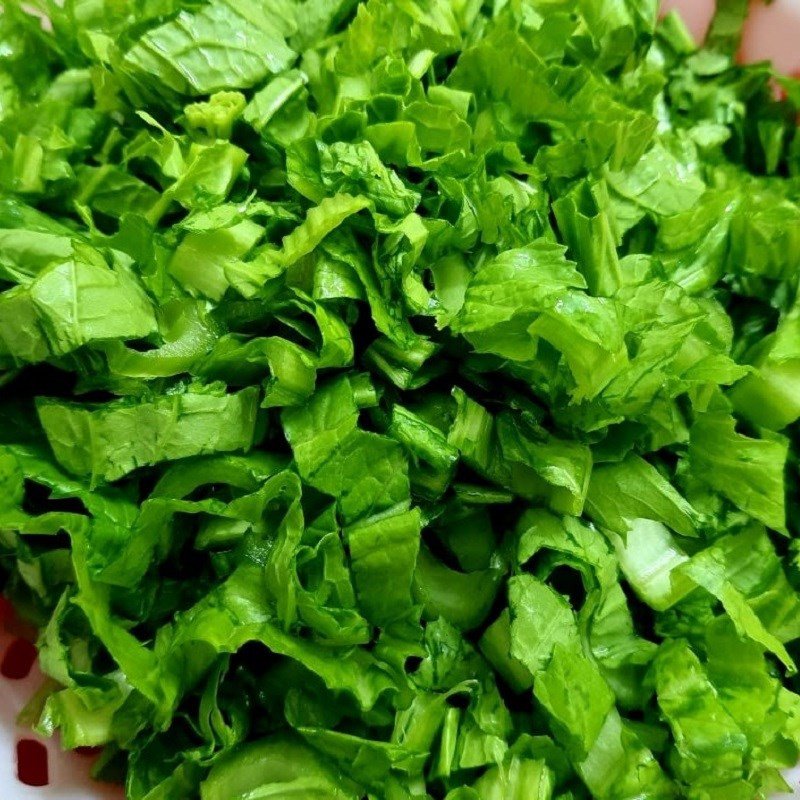 Sơ chế rau cải bẹ xanh và gừng